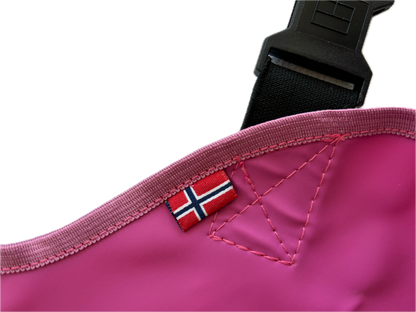 Rægni – Wathose für Kinder mit integrierten Stiefeln – Pink Pony