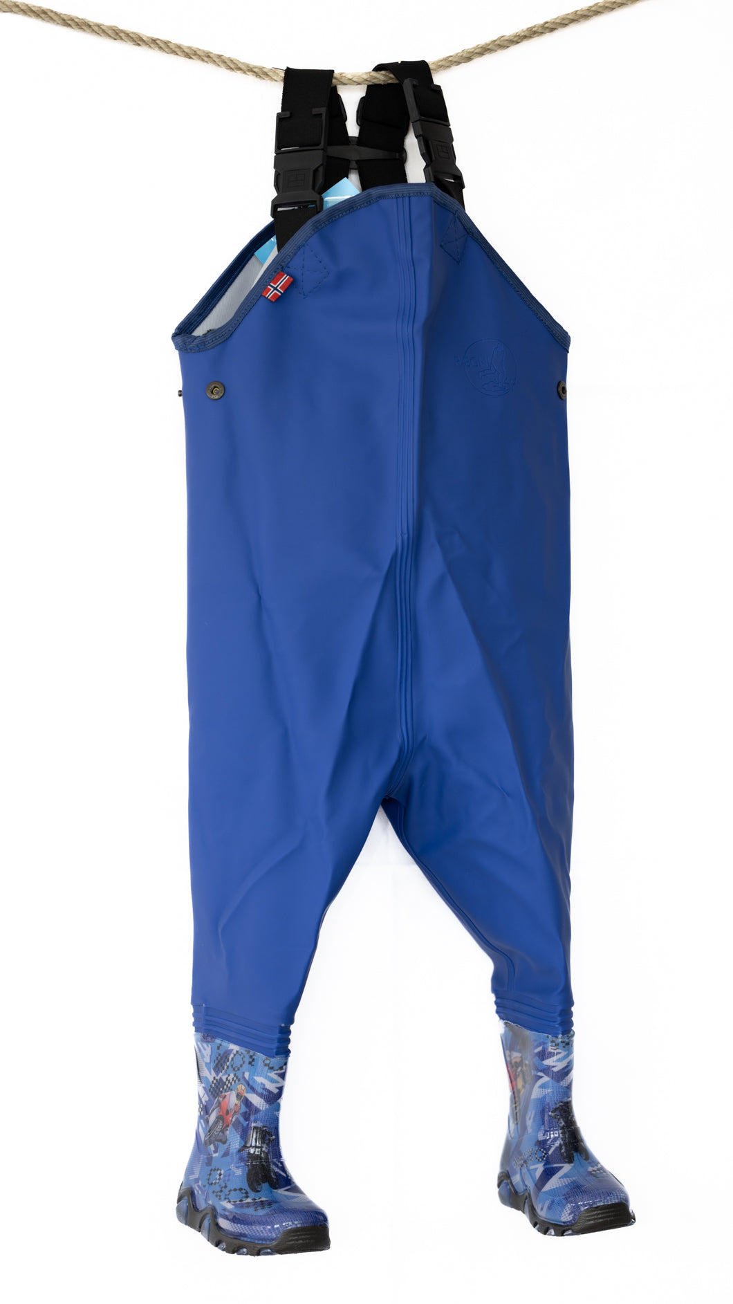 Rægni - Kids Waders with integrated boots - Blue Stormer